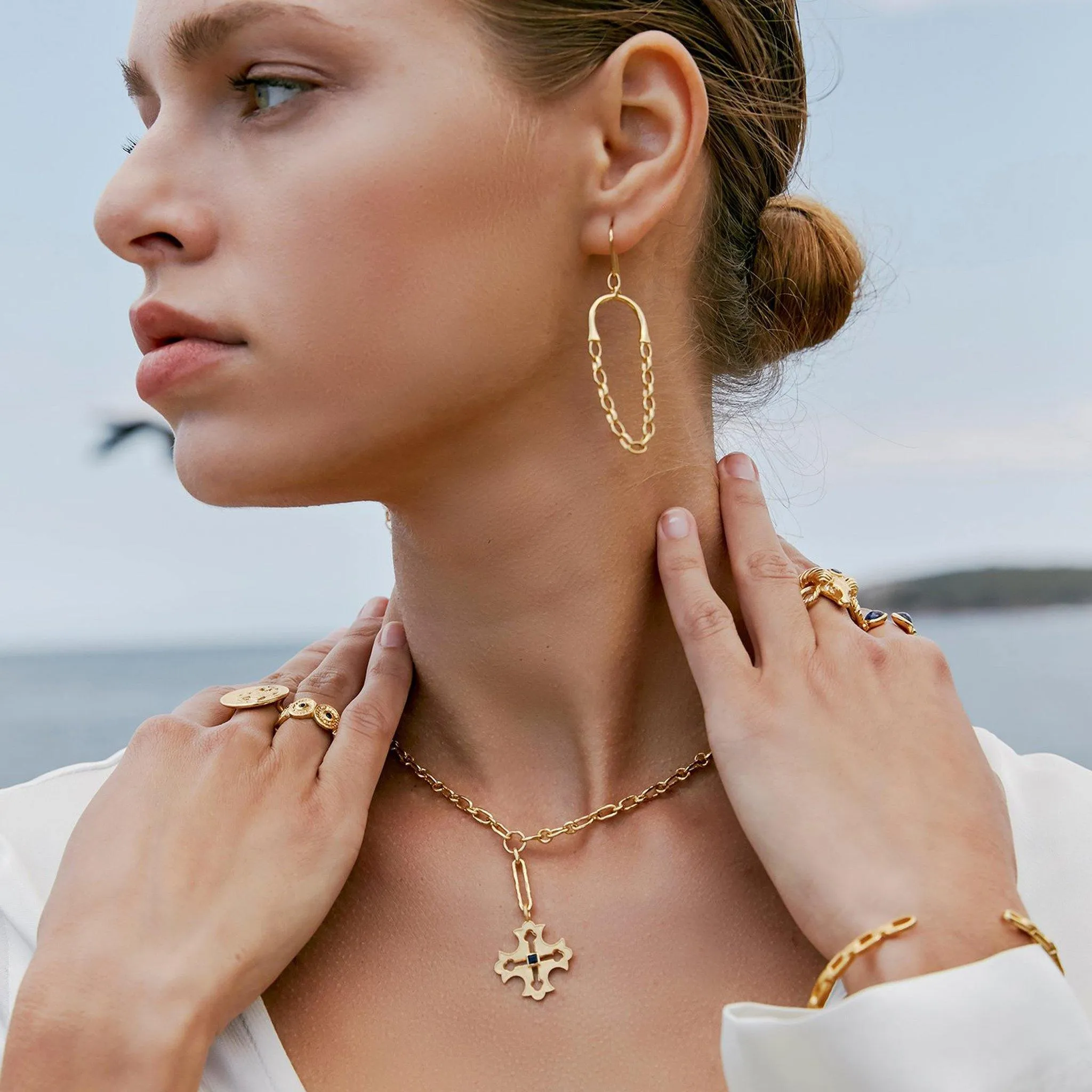 Callista Earrings - Gold