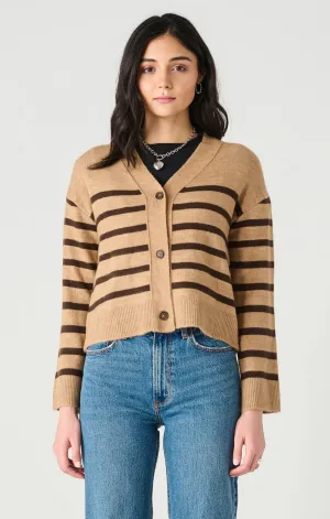 Camel Stripe Cardigan