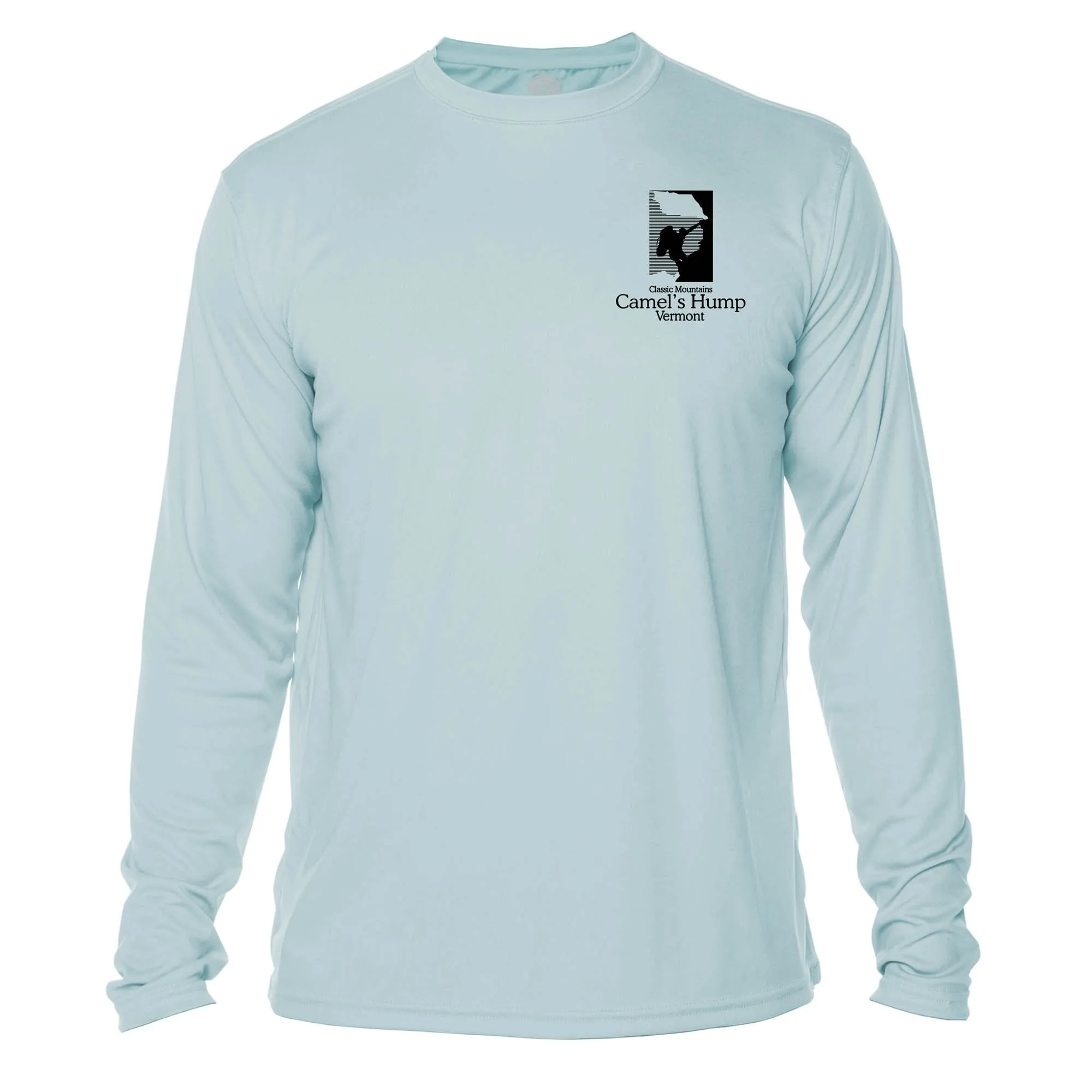 Camels Hump Classic Mountain Long Sleeve Microfiber Men's T-Shirt