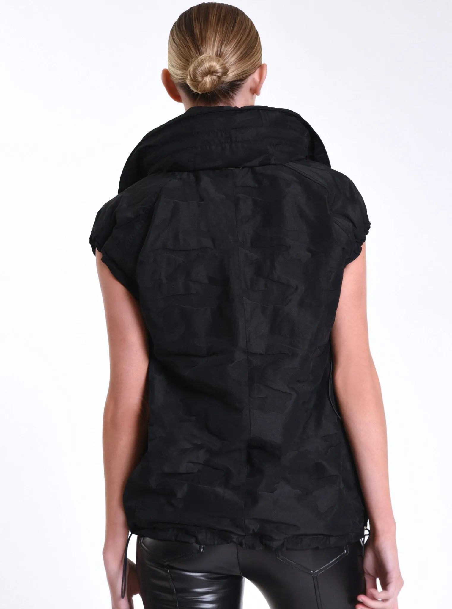 Camo Oversize Svetlana Vest Gold Trims