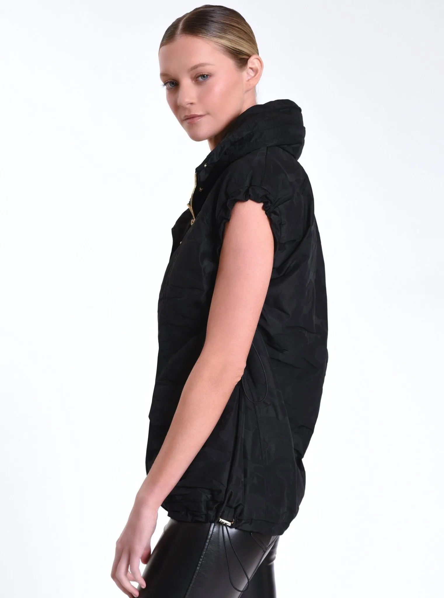 Camo Oversize Svetlana Vest Gold Trims