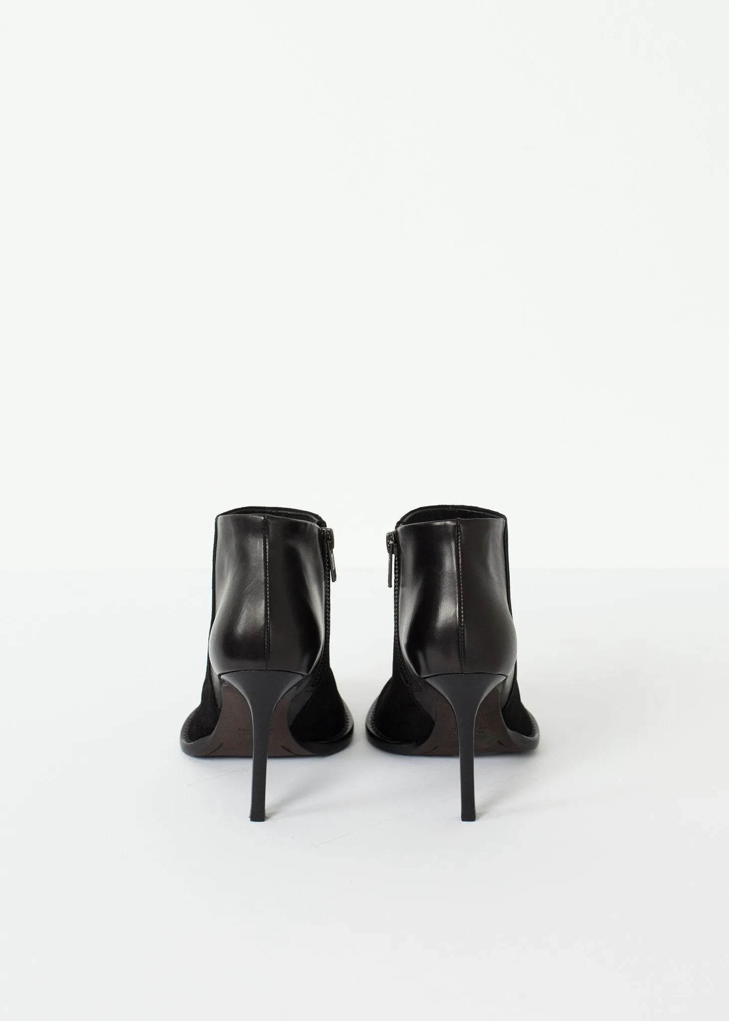 Camoscio Zip Heel Black