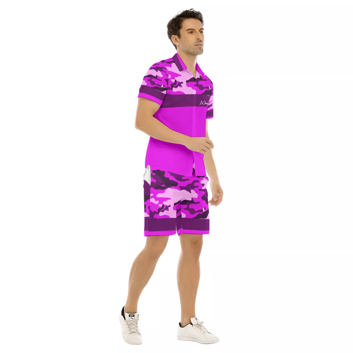 CAMOUFLAGE GRAPES Men's Short Sleeve Shirt Sets