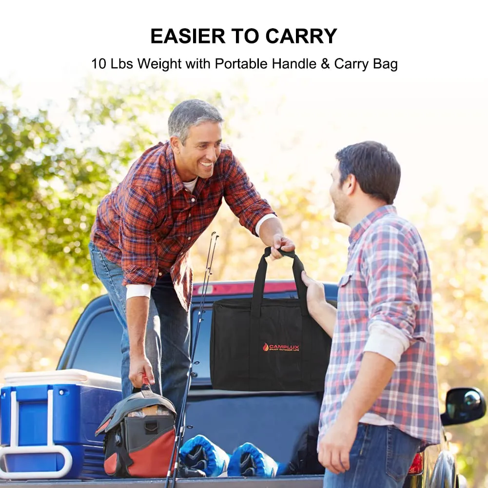 Camplux Gray 1.32 GPM Outdoor Tankless Gas Water Heaters w/ Freestanding Stand and Carry Bag