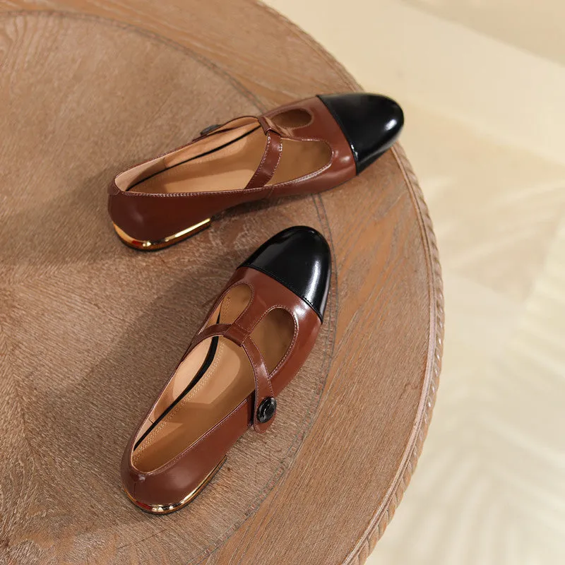 Camryn Cap Toe T Strap Mary Janes