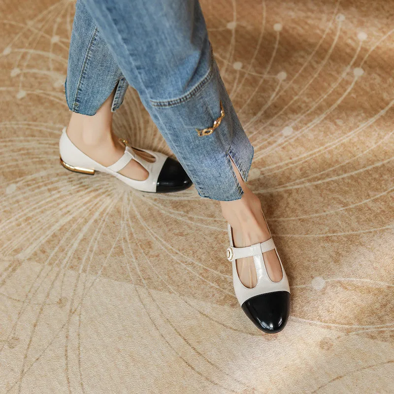 Camryn Cap Toe T Strap Mary Janes