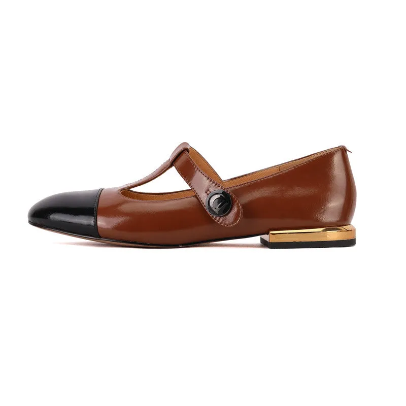 Camryn Cap Toe T Strap Mary Janes