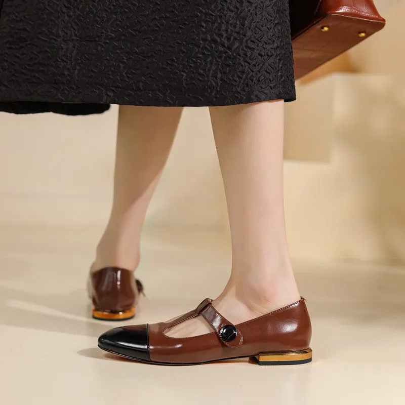 Camryn Cap Toe T Strap Mary Janes