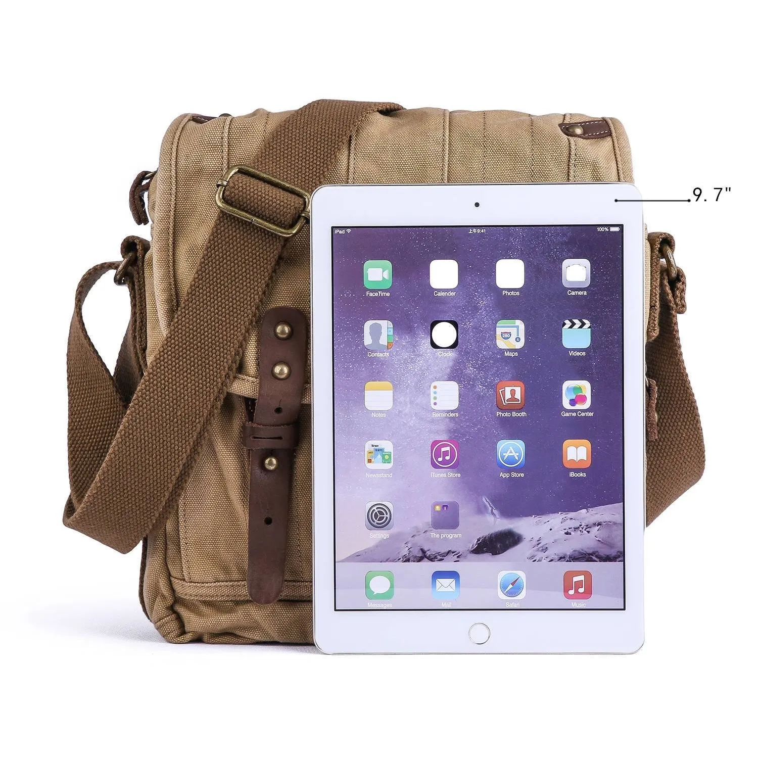 Canvas Crossbody Satchel #30829