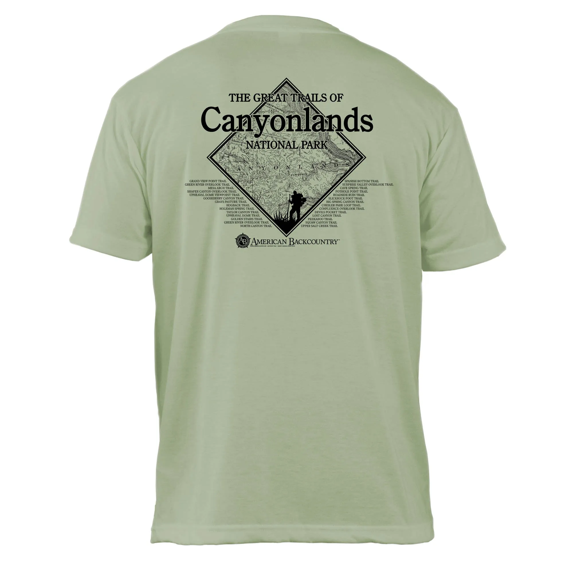 Canyonlands Diamond Topo Basic Crew T-Shirt