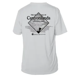 Canyonlands Diamond Topo Short Sleeve Microfiber Men's T-Shirt