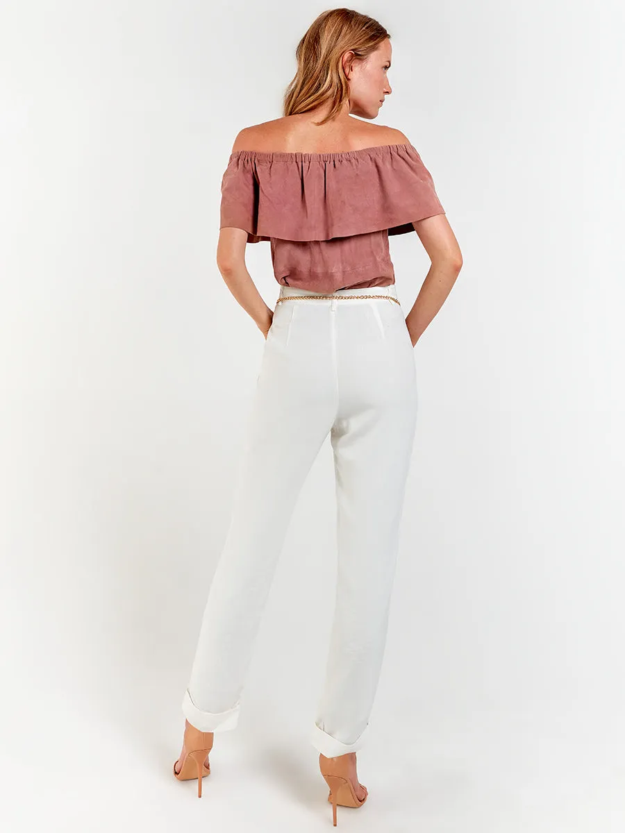 CAPE HORN SUEDE TOP