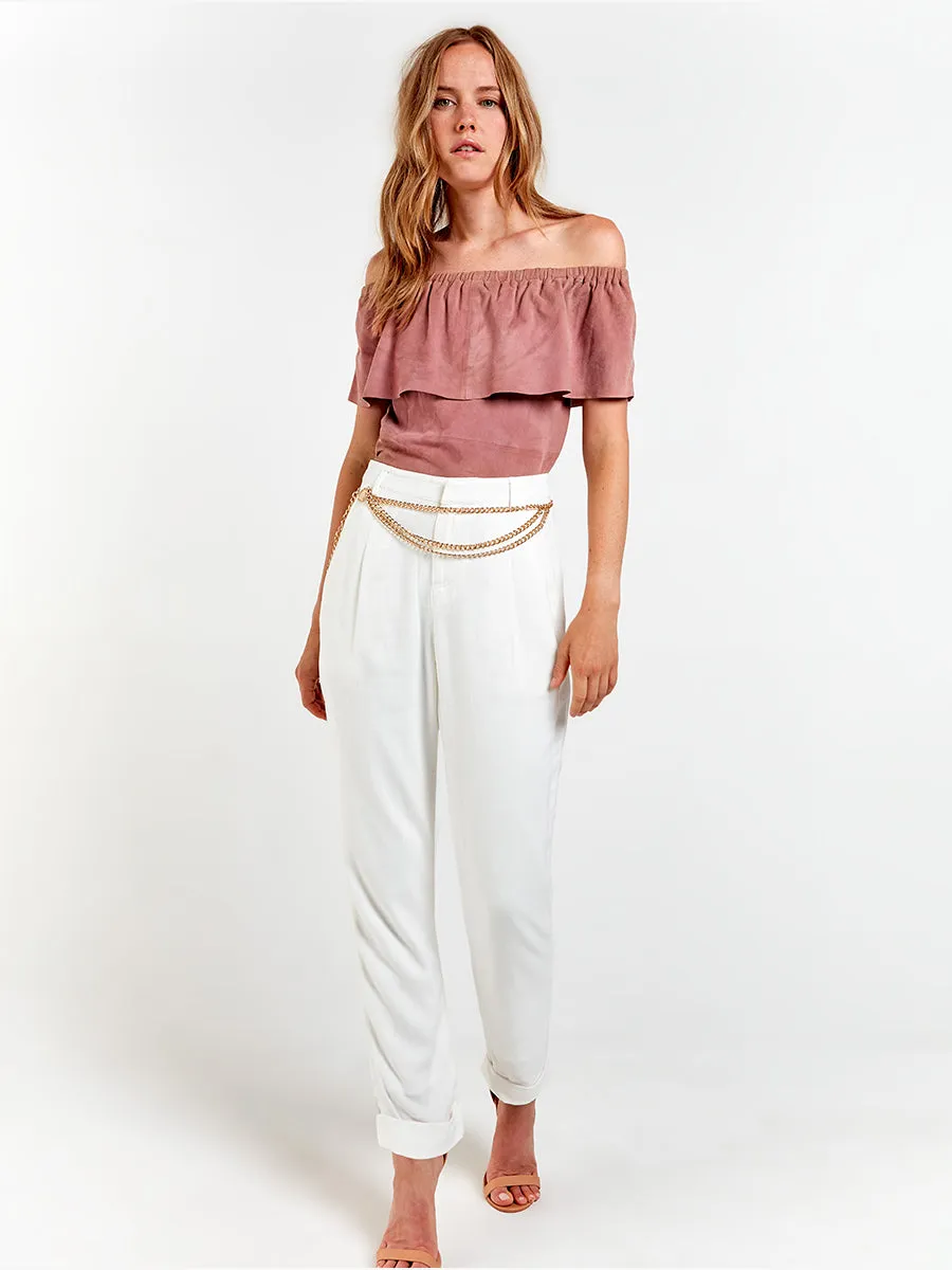 CAPE HORN SUEDE TOP