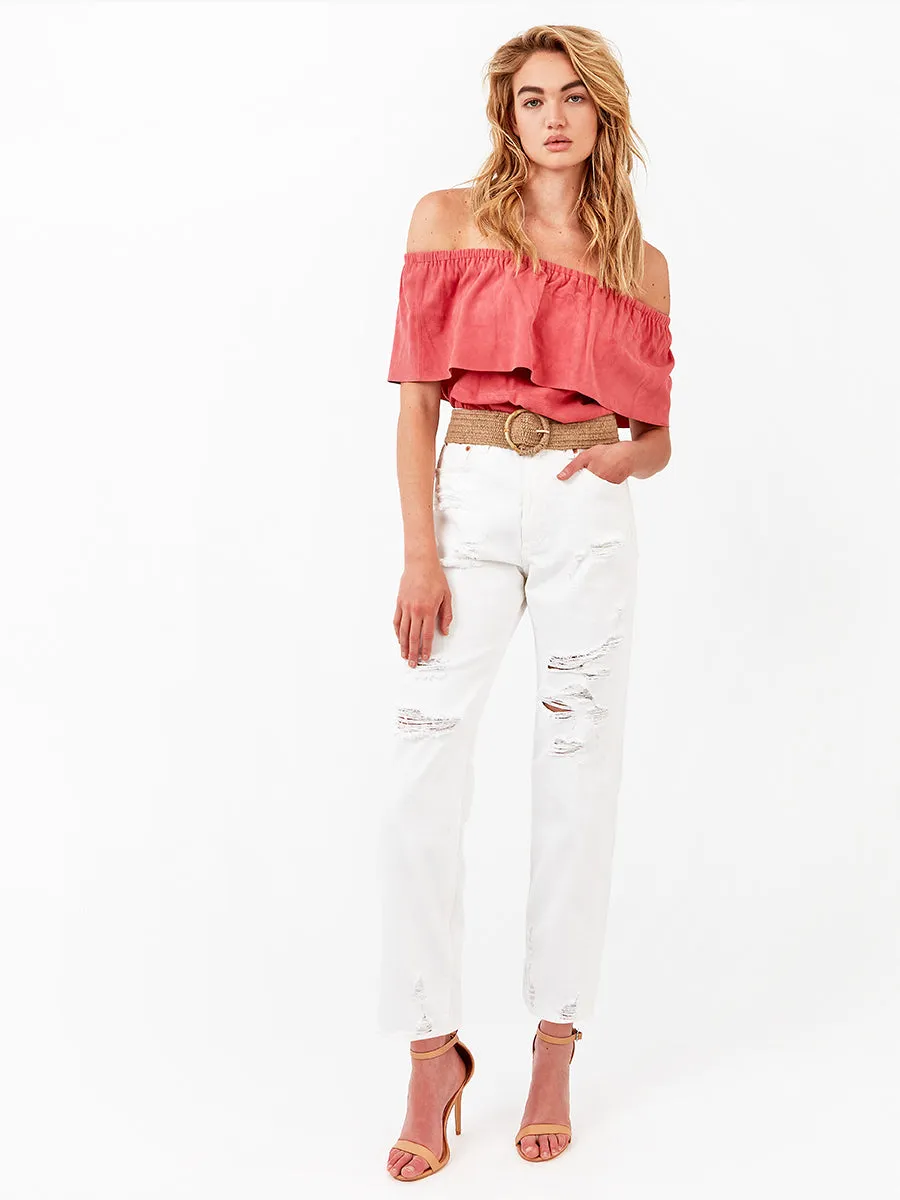 CAPE HORN SUEDE TOP