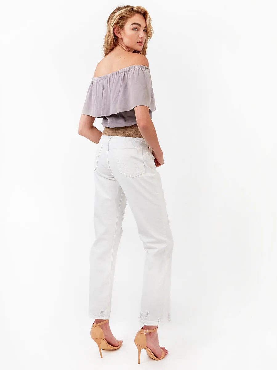 CAPE HORN SUEDE TOP