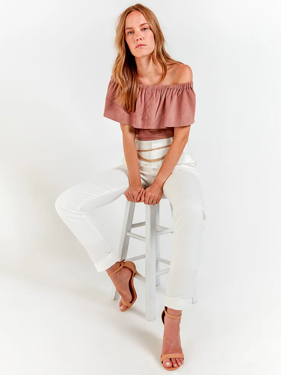 CAPE HORN SUEDE TOP