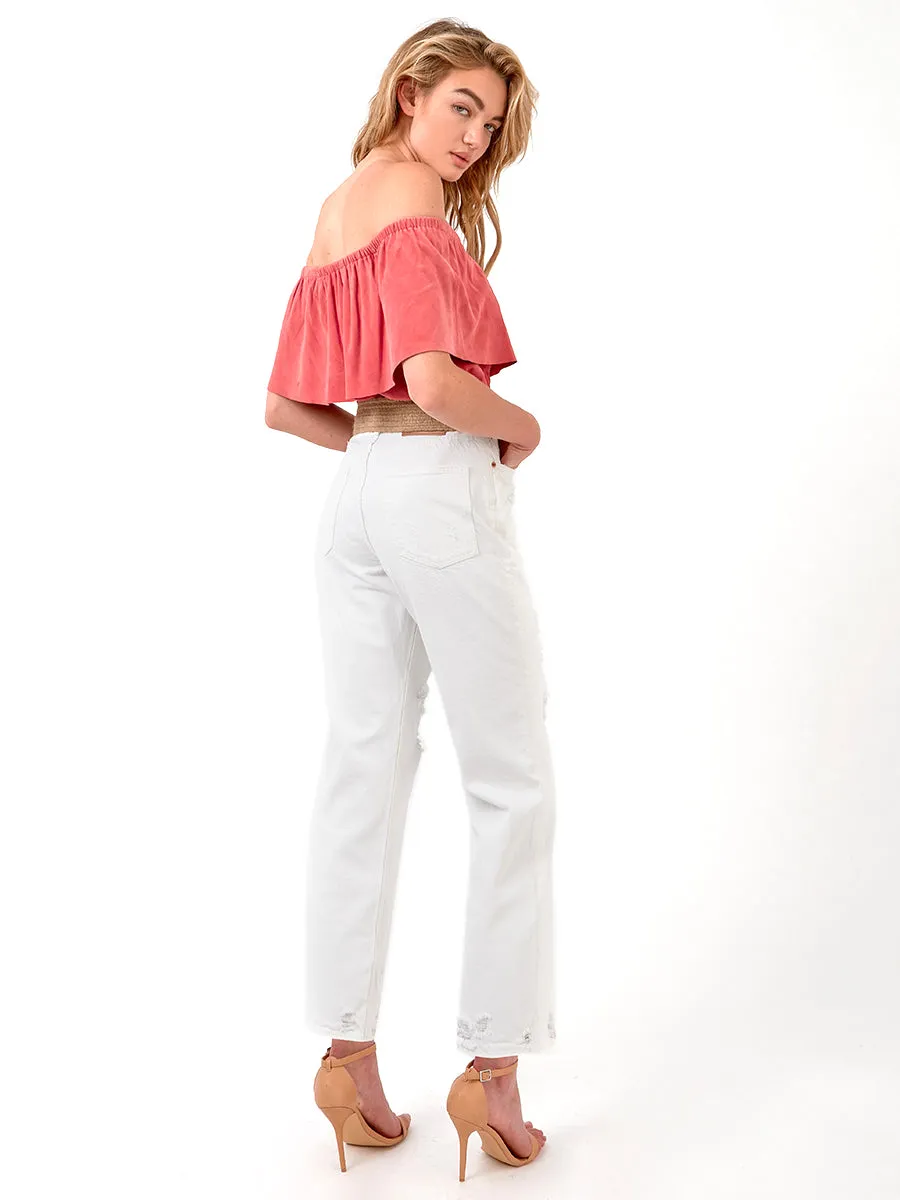 CAPE HORN SUEDE TOP