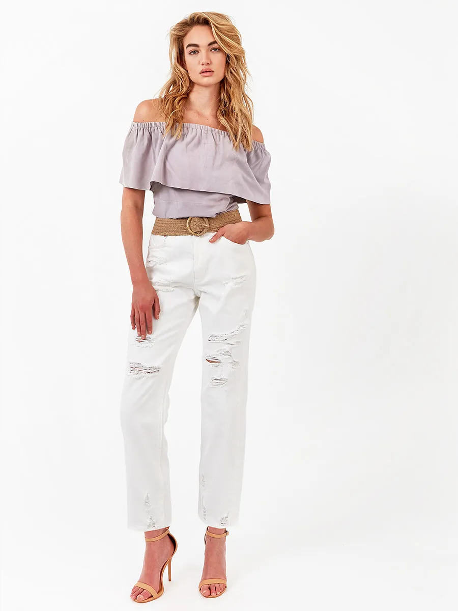 CAPE HORN SUEDE TOP