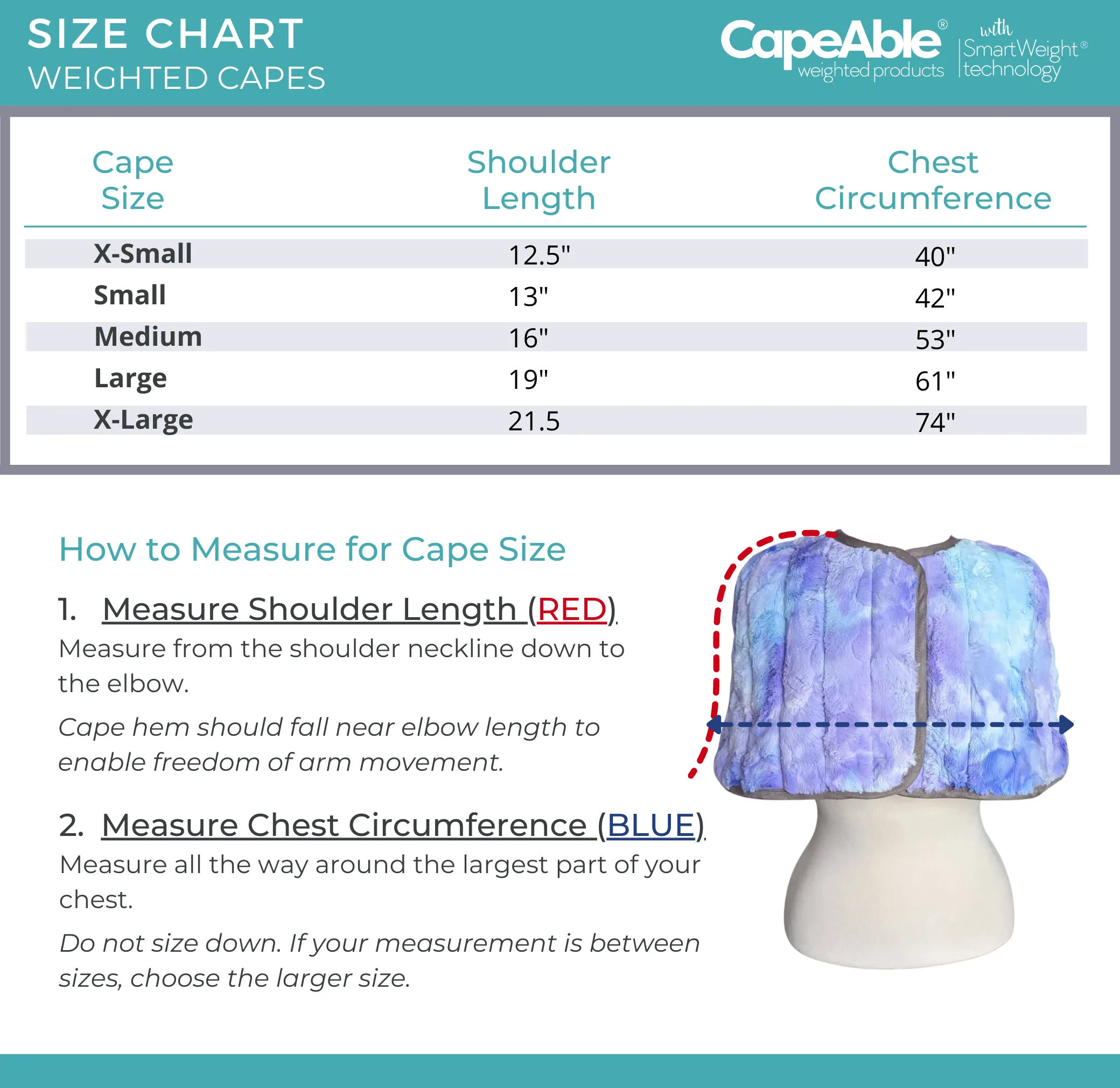 CapeAble® Weighted Cape