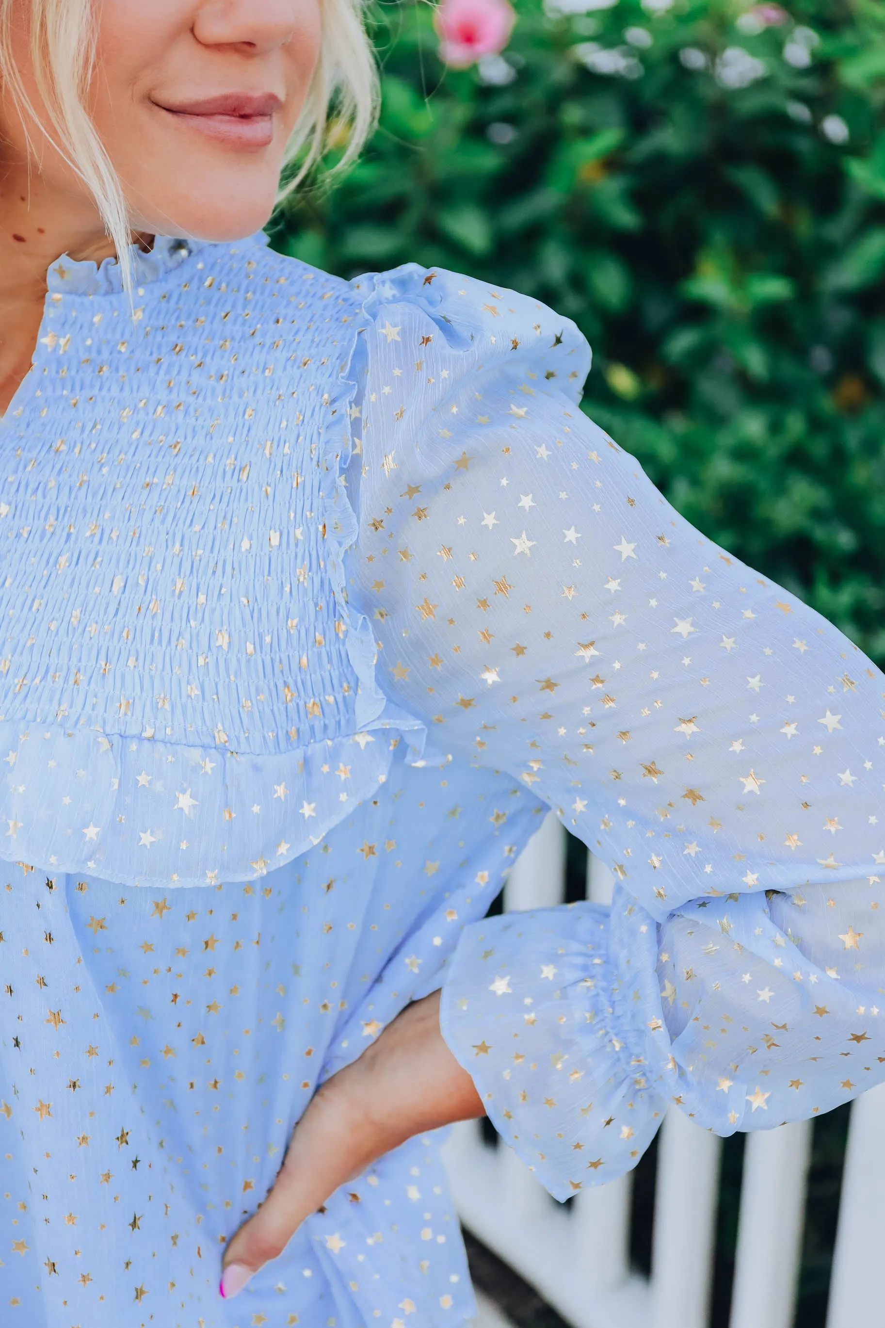 Capella Chiffon Blouse - Blue