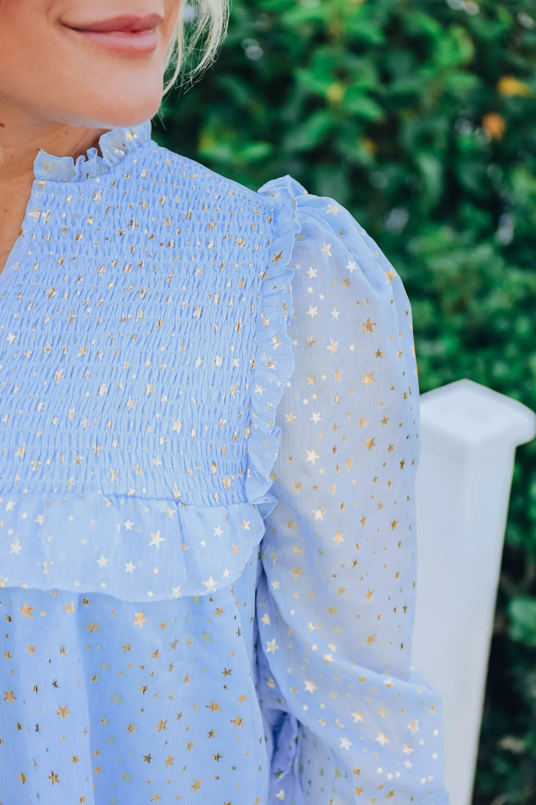 Capella Chiffon Blouse - Blue
