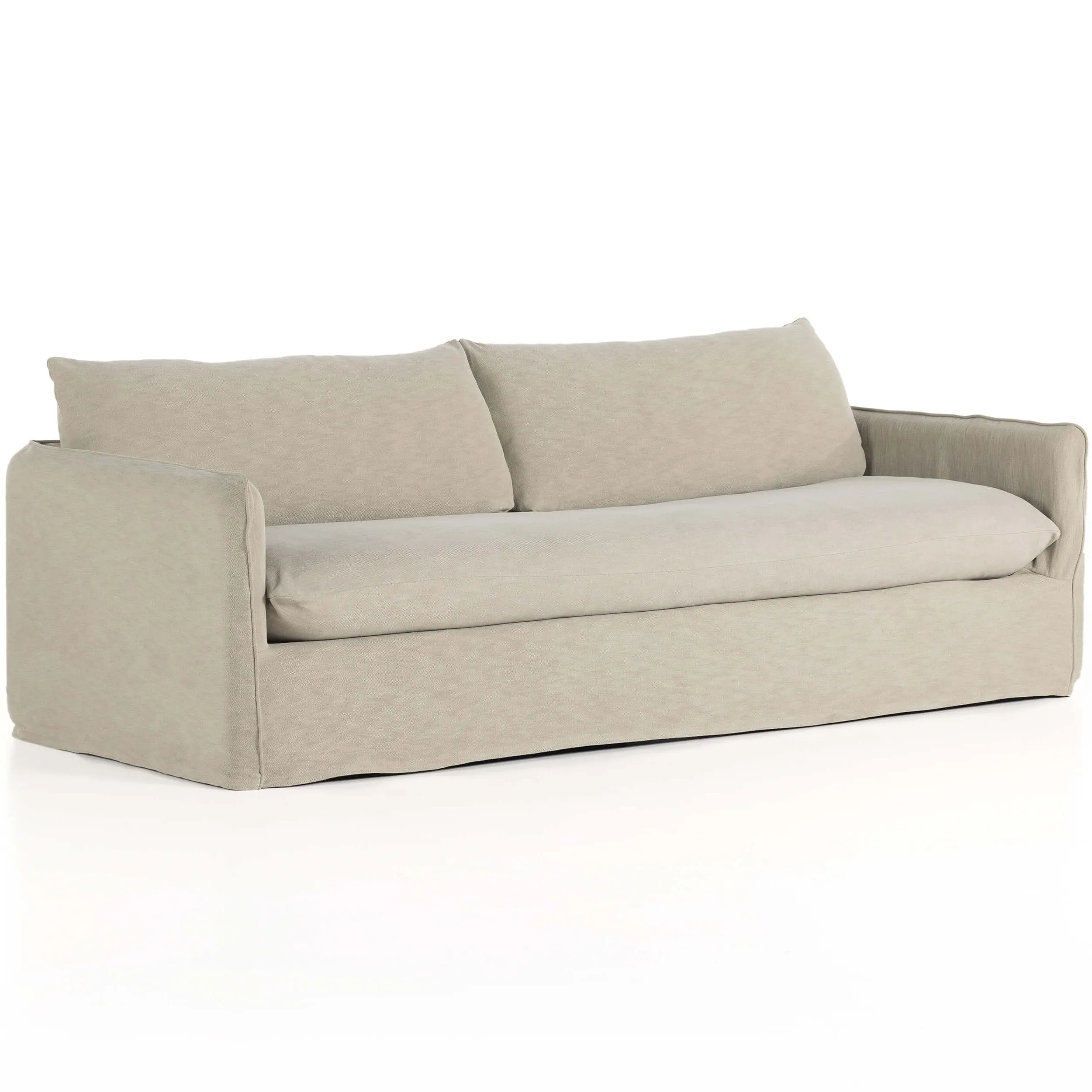 Capella Slipcover Sofa, Bergamo Canvas