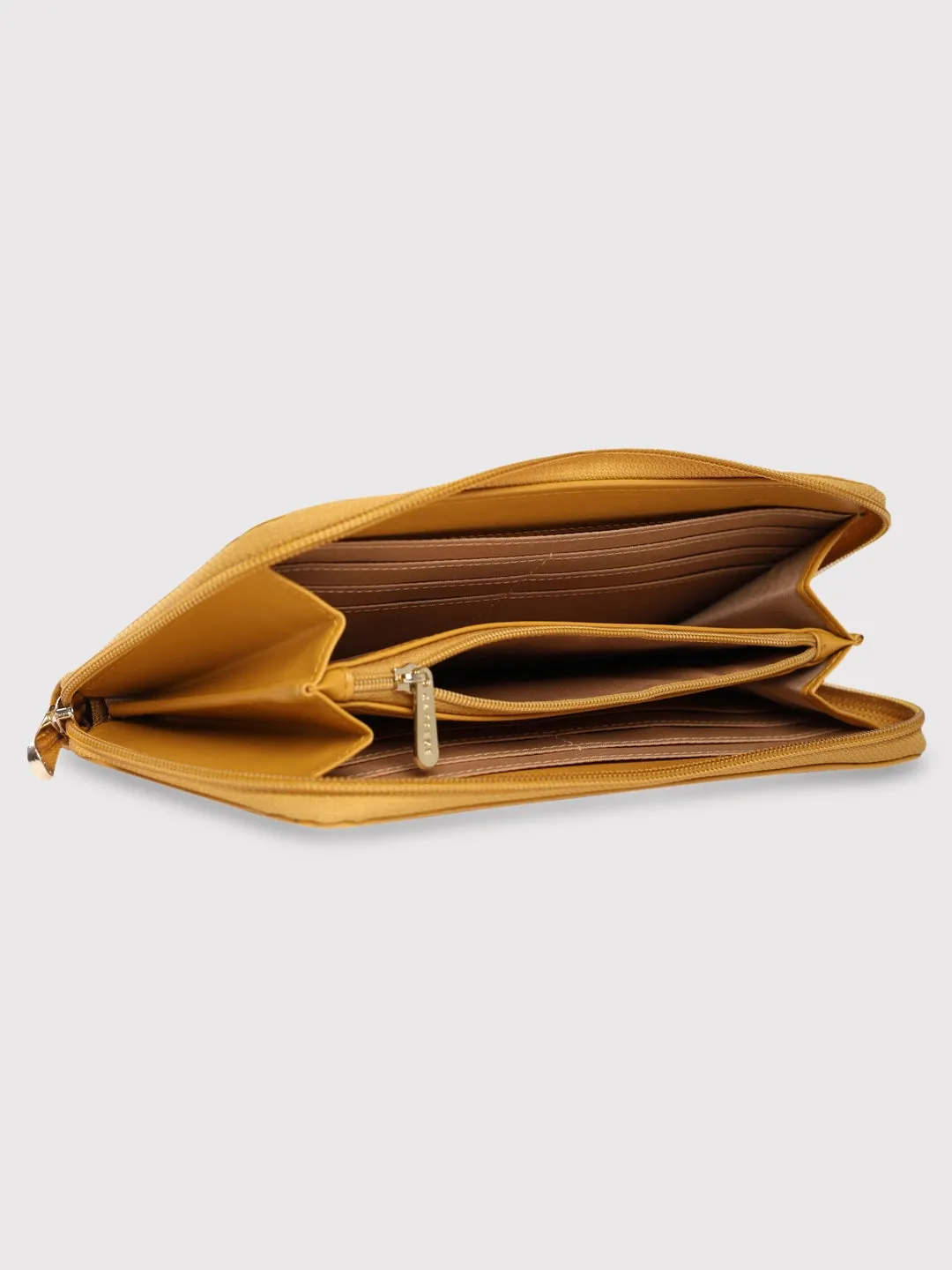 Caprese Kyle Zip Around Wallet Large Ochre