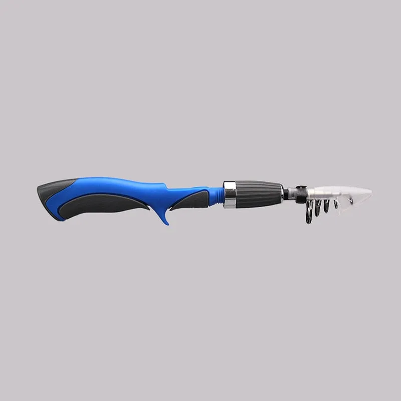 Carbon Fiber Rod Superhard Boat Ice Fly Lure Fishing Rod With High Quality Fishing Reel Fishing Tackle set 1.4m Length