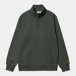 Carhartt WIP Chase Zip Neck - Jura / Gold