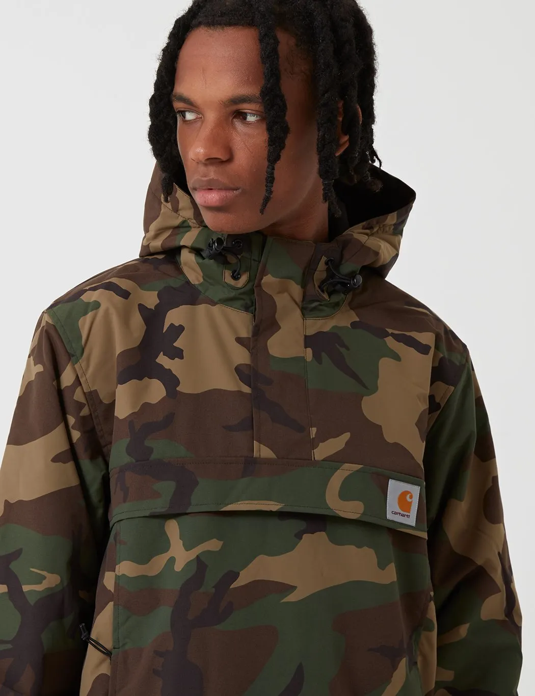 Carhartt-WIP Nimbus Half-Zip Jacket (Fleece Lined) - Camo Laurel Green