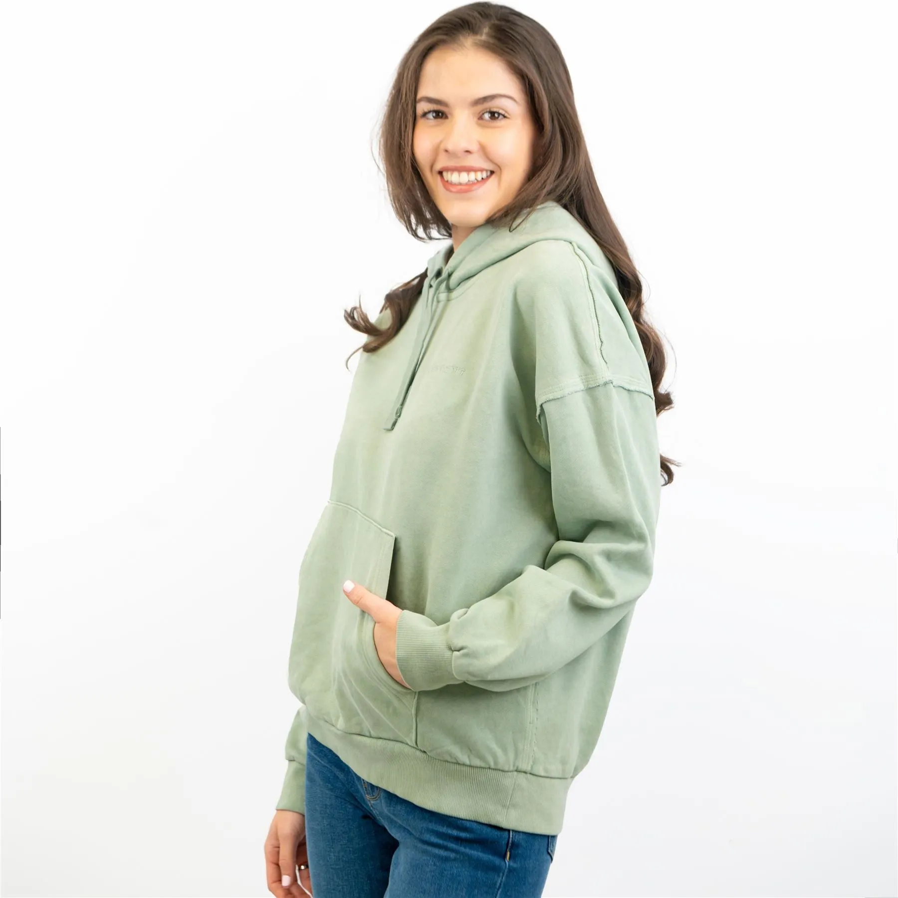 Carhartt Women Marfa Green Hoodie Sweat Tops