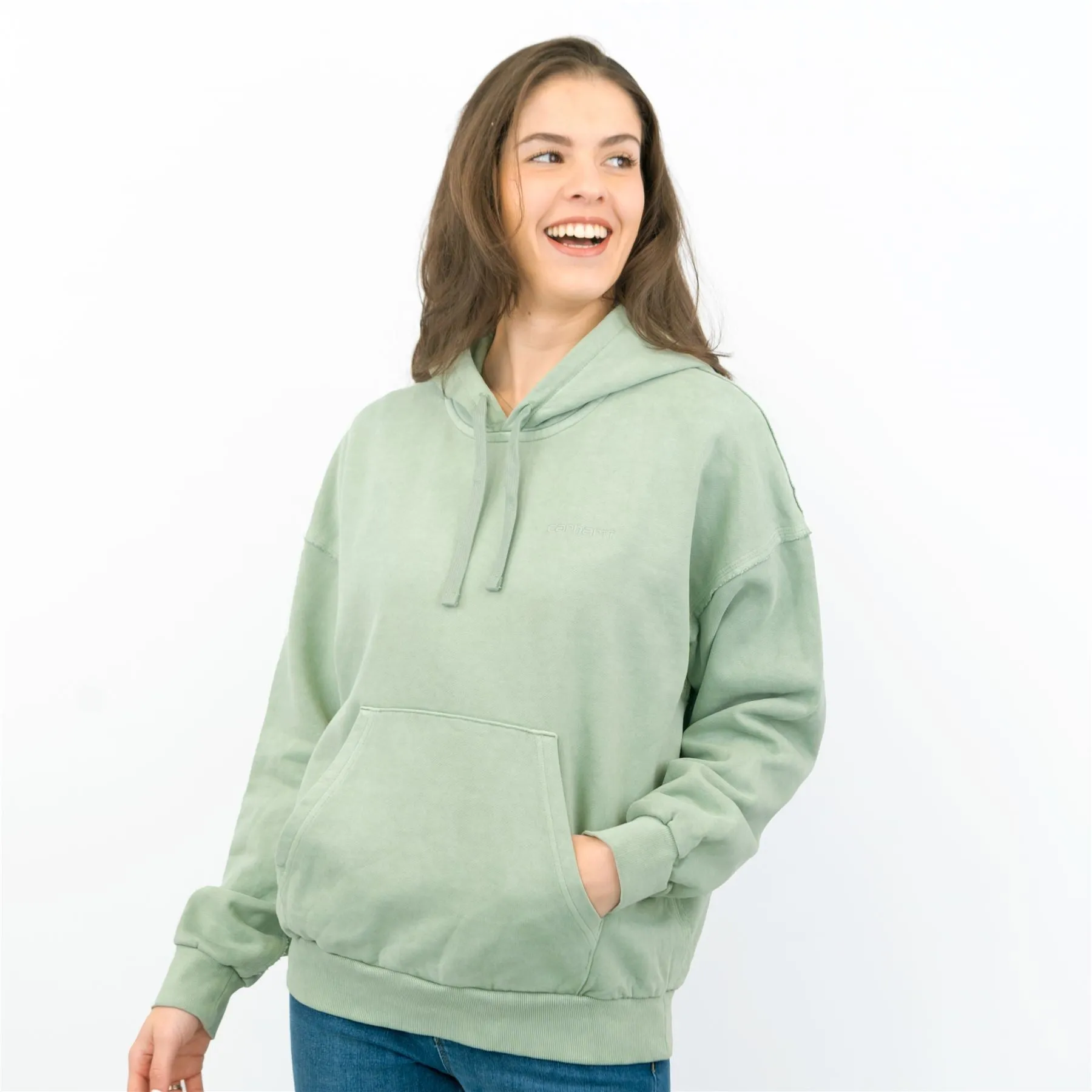 Carhartt Women Marfa Green Hoodie Sweat Tops