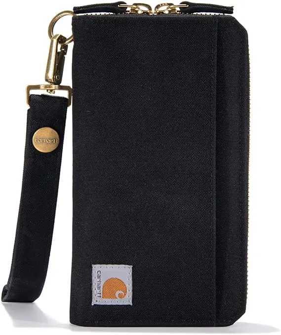 Carhartt Women's Durable Canvas Wallet, Black