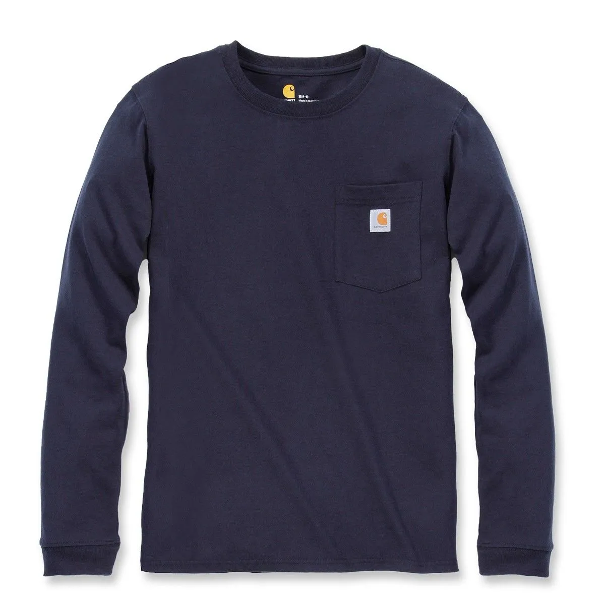 Carhartt&#x20;103244&#x20;Women&#x27;s&#x20;Pocket&#x20;l&#x2F;s&#x20;T-Shirt&#x20;-&#x20;Navy