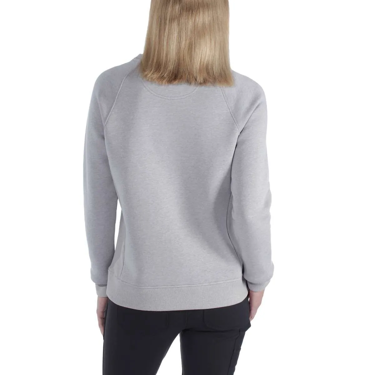 Carhartt&#x20;103926&#x20;Women&#x27;s&#x20;Clarksburg&#x20;Graphic&#x20;Crewneck&#x20;-&#x20;Asphalt&#x20;Heather
