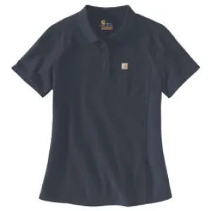 Carhartt&#x20;104229&#x20;Women&#x27;s&#x20;Polo&#x20;s&#x2F;s&#x20;-&#x20;Navy