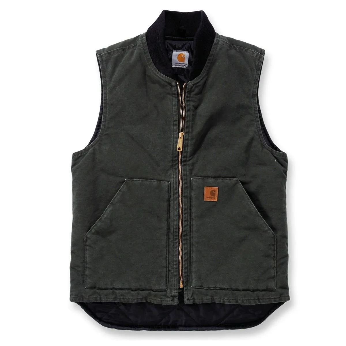 Carhartt&#x20;V02&#x20;Sale&#x3A;&#x20;Sandstone&#x20;Vest&#x20;Arctic&#x20;Quilt&#x20;Lined&#x20;-&#x20;Dark&#x20;Brown