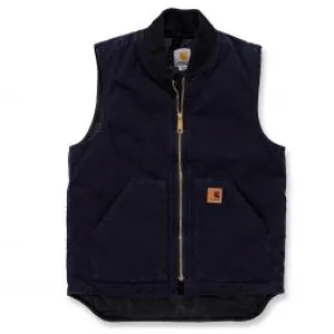 Carhartt&#x20;V02&#x20;Sandstone&#x20;Vest&#x20;Arctic&#x20;Quilt&#x20;Lined&#x20;-&#x20;Midnight