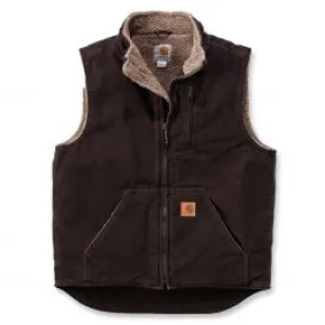 Carhartt&#x20;V33&#x20;Sale&#x3A;&#x20;Mock&#x20;Neck&#x20;Vest&#x20;-&#x20;Dark&#x20;Brown