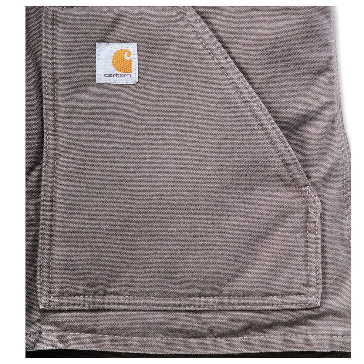 Carhartt&#x20;WV001&#x20;Women&#x27;s&#x20;Sandstone&#x20;Mock&#x20;Neck&#x20;Vest&#x20;-&#x20;Taupe&#x20;Grey
