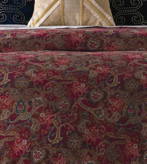 Carmella Rouge Paisley Duvet Cover