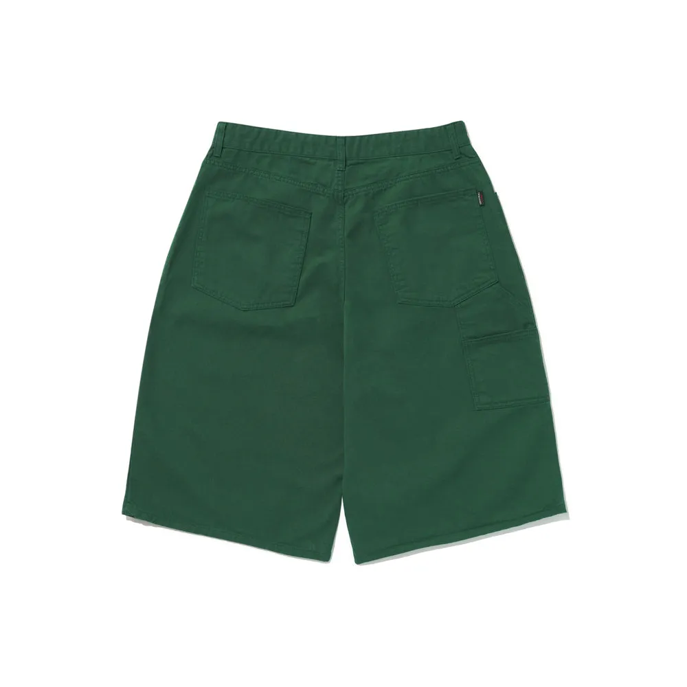 CARPENTER LOOSEFIT COTTON SHORT PANTS DEEP GREEN