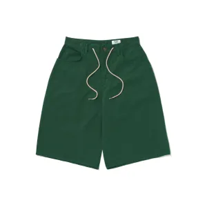 CARPENTER LOOSEFIT COTTON SHORT PANTS DEEP GREEN