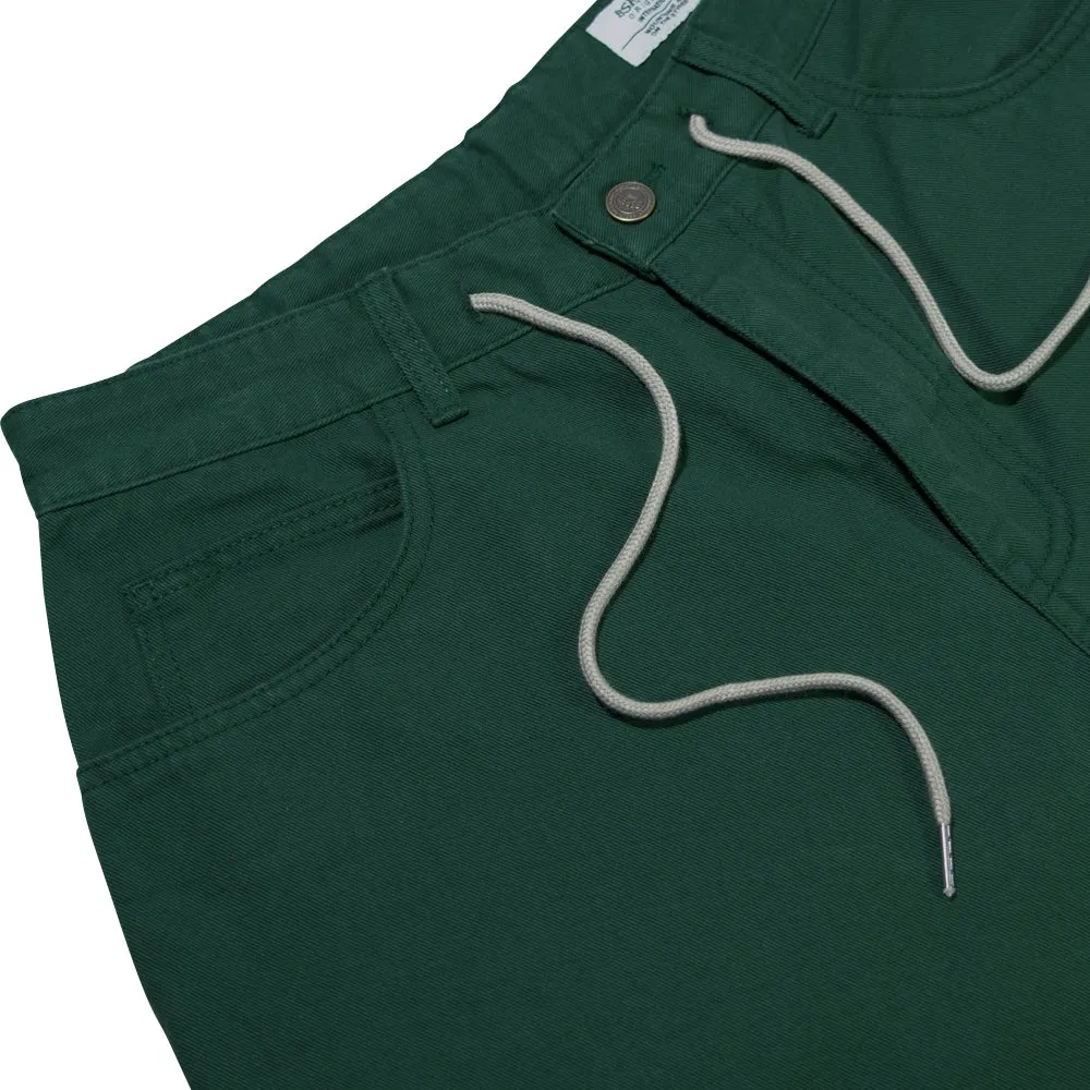 CARPENTER LOOSEFIT COTTON SHORT PANTS DEEP GREEN