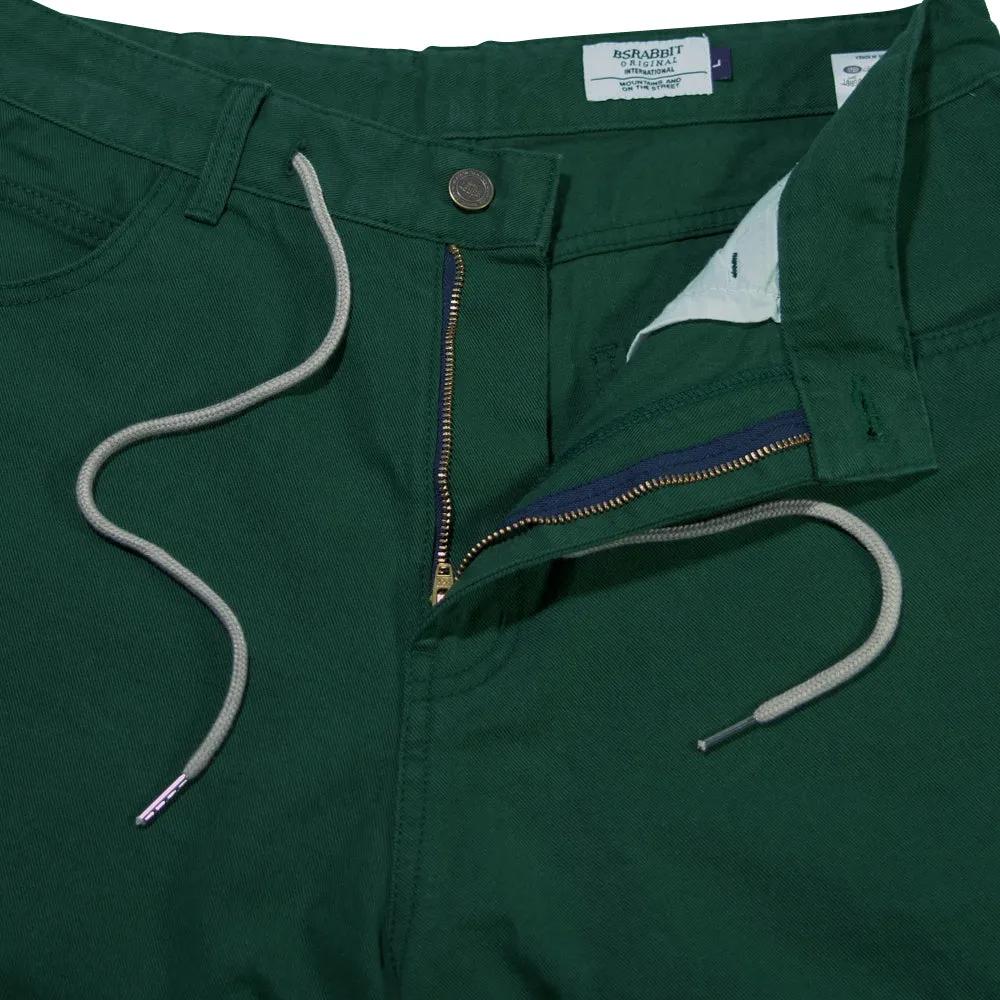 CARPENTER LOOSEFIT COTTON SHORT PANTS DEEP GREEN