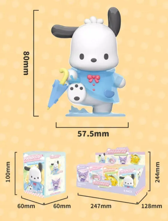 Cartoon Raining Day Figure