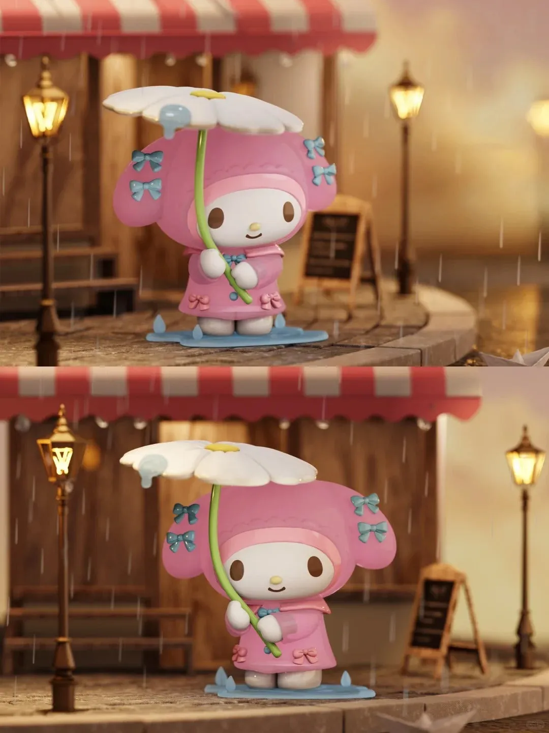 Cartoon Raining Day Figure