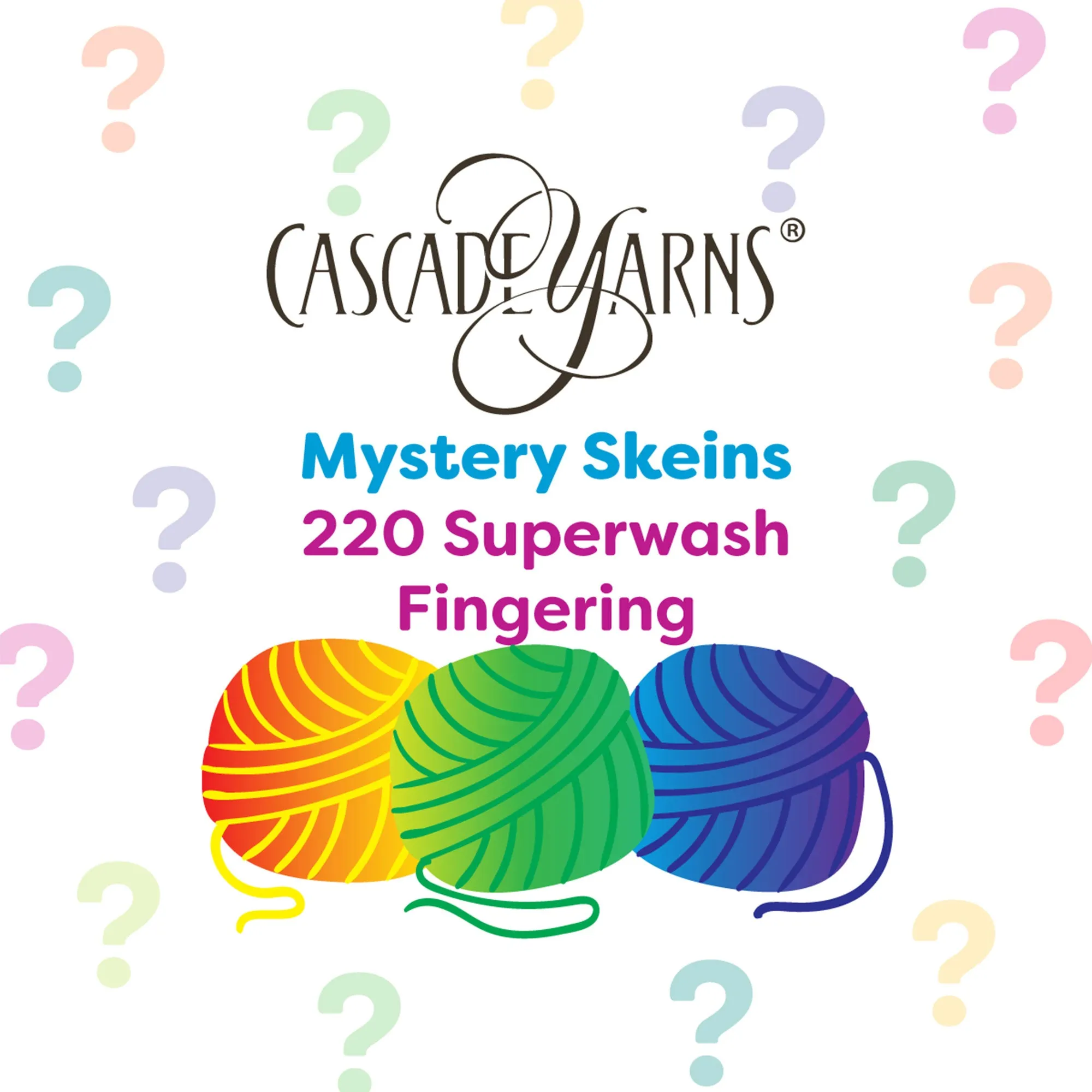 Cascade Yarns 220 Superwash Fingering One of a Kind Yarn - Mystery Skein