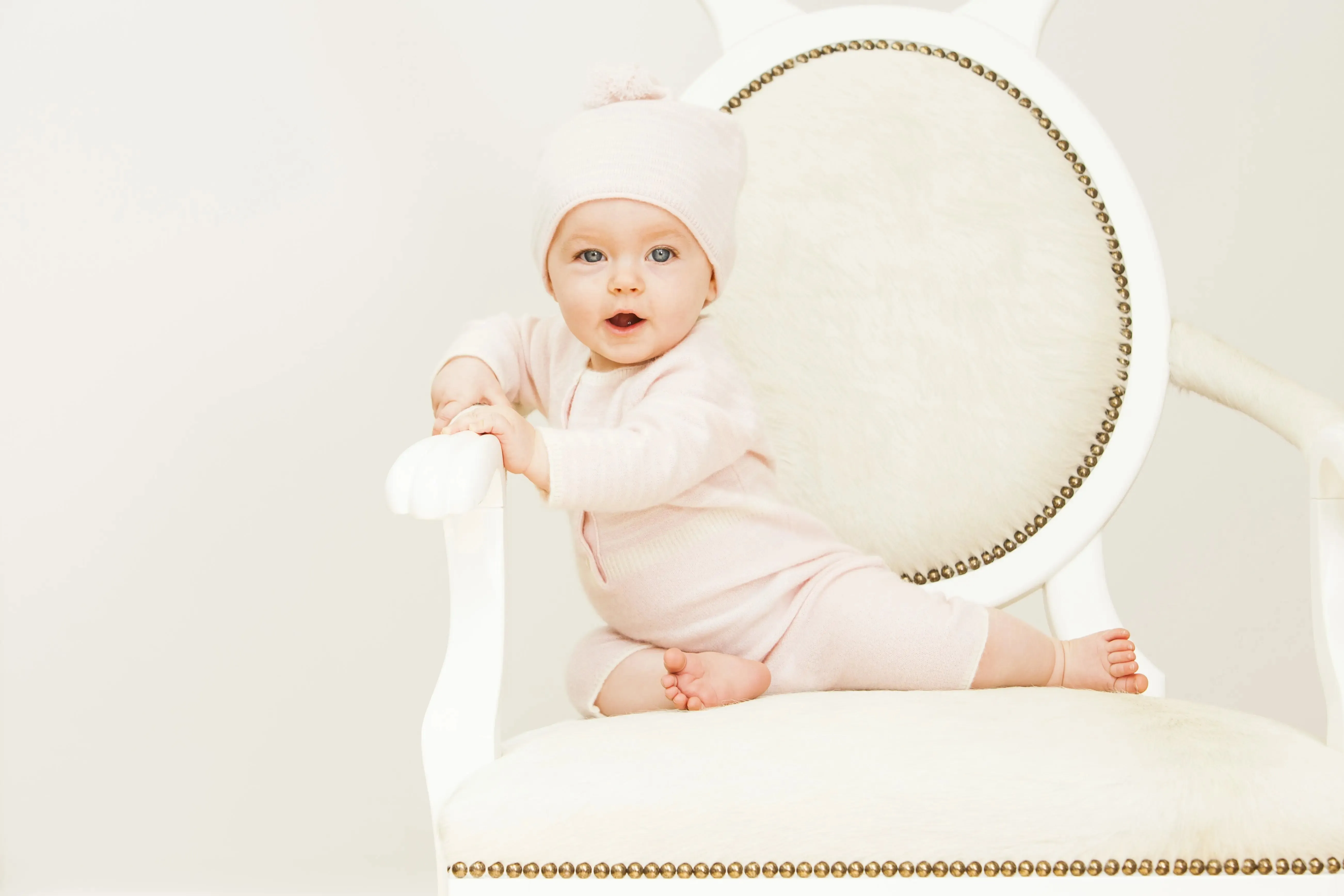 Cashmere playsuit plain pink