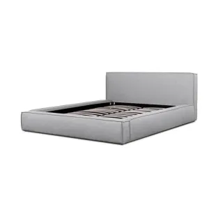 Castillo Fabric King Bed Frame - Pearl Grey